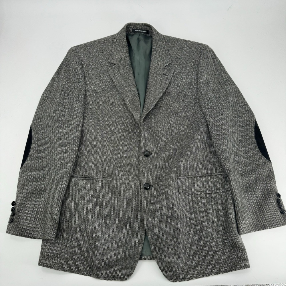 Lauren Ralph Lauren Men's Wool Blazer Herringbone Elbow Patches Size 42R